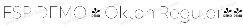 FSP DEMO - Oktah Regular字体转换